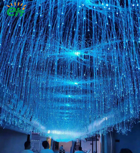 16 Вт RGB LED-светильник с оптоволоконной подсветкой, синхронизацией музыки, эффектом искрящихся точек, с дистанционным голосовым управлением, регулировкой яркости, класс защиты IP44, для автомобиля, дома, кинотеатра, праздников - Product Image 3