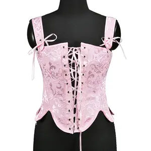 Vua McGreen Sao Phục Hưng Gothic Punk Elf Corset Tee Tops Phụ Nữ Victoria Cổ Điển Vest Wizard Phù Thủy Cổ Tích Cosplay Trang Phục