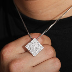 จี้นำโชคแบบดั้งเดิมของจีน925เงิน <span class=keywords><strong>VVS</strong></span> Moissanite ประดับเพชรนำโชคจากเทศกาลของขวัญวันเกิด - Product Image 2