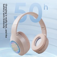 Headphone Bluetooth Nirkabel Nyaman Dipakai Headset Bercahaya untuk Hadiah