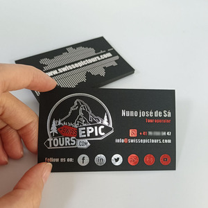Tarjeta De visita De lujo, tarjeta De visita con estampado De lámina roja - Product Image 6