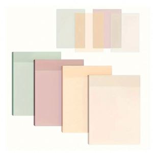 A6 Big Transparent 4x6inch Self-Adhesive Sticky Notes 30 Sheets Pack for Stationery Memo <b>Pad</b> for Books - Product Image 1