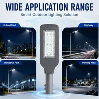 Lampadaire LED extérieur Blade Streamline 30W avec support de 40 mm pour village, allée, ferme, route