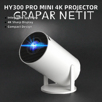 Projecteur intelligent Kinte Hy300 Pro Mini 4K portable LED/LCD double bande WIFI Android 11 WIFI6 prise US Home Cinéma intelligent intégré