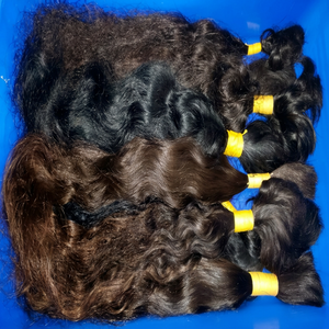 Pelo humano natural crudo a granel. 100% sin procesar, buena textura, pelo indio natural a granel. Sin piojos ni frutos secos - Product Image 1