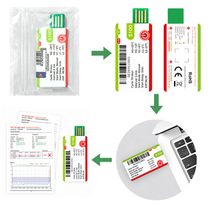 Registrador de Temperatura USB Desechable para Logística de Cadena de Frío, Compatible con OEM y ODM, Hecho de Plástico - Product Image 5