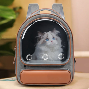 Large Capacity Pet <b>Carrier</b> Backpack Portable Breathable Double Shoulder Bag for Cats <b>Dogs</b> Rabbits Outdoor Travel Pet Bag - Product Image 4