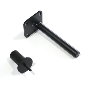 Pata de Mueble de Aleación de Zinc Negra, Soporte Resistente para Sofá, Diseño Industrial - Product Image 3