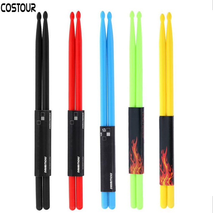 5-дюймовая цветная нейлоновая барабанная палочка, противоскользящие ручки для детей и взрослых, музыкальный инструмент, перкуссионные аксессуары