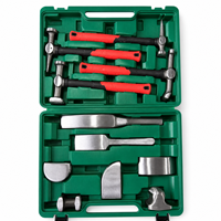 Kit de 12 pièces pour la réparation de carrosserie automobile avec marteaux et talons, étui rigide, garantie 1 an, ensemble d'outils de façonnage de tôles pour carrosserie