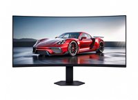 Nouvel écran d'ordinateur 34 pouces 4K75Hz HDR VA noir, temps de réponse de 5 ms, hauteur réglable, support rotatif, ports DP/USB, pour les professionnels