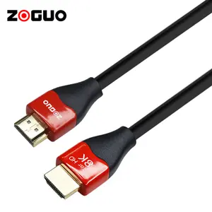 Grosir kabel HD versi 2.1 untuk kabel Hdmi, berlapis emas kecepatan tinggi Multifungsi tahan lama kabel Hdmi 4K