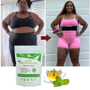 Thé pour le côlon, beauté et ventre plat, thé vert biologique naturel à 100%, marque privée Chinaherbs, emballage en boîte - Product Image 1