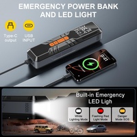 Inflador de Neumáticos de Coche Inalámbrico de 6000 mAh, Bomba Eléctrica Digital DC12V para Bicicleta y Motocicleta, Parada Automática, Compresor de Aire para Neumáticos de Coche de 150 PSI