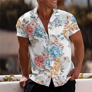 Camisas y Blusas Polo para Hombre con Estampado de Palmeras, Moda Playera, Tops de Manga Corta, Estilo Urbano, Camisa Hawaiana Talla 5XL - Product Image 2