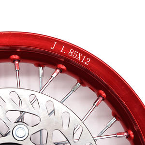 Dirt <span class=keywords><strong>Bike</strong></span> <span class=keywords><strong>Pit</strong></span> <span class=keywords><strong>Bike</strong></span> <span class=keywords><strong>llantas</strong></span> delanteras de <span class=keywords><strong>12</strong></span> <span class=keywords><strong>pulgadas</strong></span> <span class=keywords><strong>12</strong></span> "1,85x12 con freno de disco para pequeñas ruedas delanteras de motocross CRF piezas de repuesto - Product Image 6