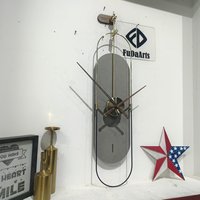 91X20CM haute qualité lumière luxe horloges murales mode moderne décor à la maison porche silencieux horloge murale