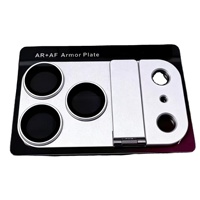 Support de téléphone invisible en métal avec béquille et protection d'objectif en verre trempé pour iPhone 18 17 Pro Max