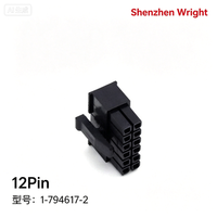 Connecteur femelle haute fiabilité TE 1-794617-2 pour boîtier de câblage 12P 3mm pour équipements d'alimentation et de signalisation, accessoires de terminaison