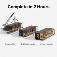 Nouvelle Offre 2026 : Maisonnette Modulaire Préfabriquée de Luxe pour Airbnb, Capsule Mobile pour Hôtels et Complexes, Cabine Apple