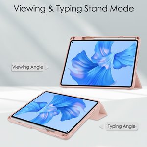 Étui pour tablette Huawei <span class=keywords><strong>MatePad</strong></span> <span class=keywords><strong>Pro</strong></span> <span class=keywords><strong>11</strong></span> pouces 2022, ultra fin, pliable en trois parties, en cuir PU + acrylique - Product Image 2