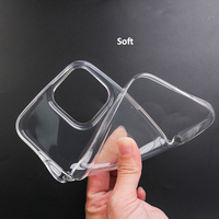Coque transparente souple en TPU pour impression OEM, sublimation 2D, coques de téléphone vierges pour iPhone 16 Pro Max 16 Plus 15 14 13