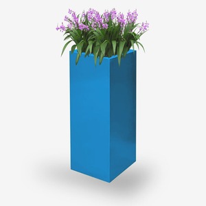 Pot de fleurs moderne en métal thermolaqué de qualité export pour jardin intérieur/extérieur, balcon, décoration intérieure – Disponible à la vente - Product Image 6