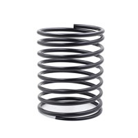 Porte-stylo à ressort en acier inoxydable noir mat, en acier au carbone, à ressort en spirale