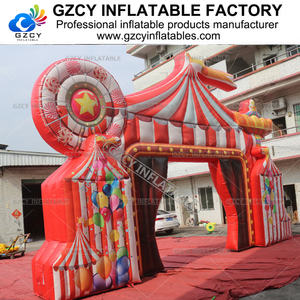 Arco de circo inflable personalizado Entrada de Carnaval eventos volar arco publicidad circo inflable carnaval entrada arco - Product Image 6