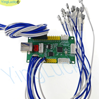 Carte d'encodage USB à délai zéro Raspberry Pi Pico, kit de joystick d'arcade DIY avec composants en plastique pour câbles de boutons PC/PS4