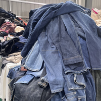 F8 Vente en gros de jeans de mode d'occasion unisexe, mélange de marques, en bon état, Grade A, vente en gros d'usine en vrac, vêtements de seconde main