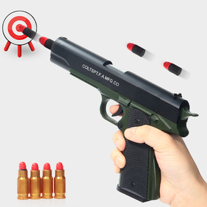 Pistola de Juguete LONGXI M1911 con Balas Blandas, Expulsión de Cartuchos, EVA, Roja, Modelo <span class=keywords><strong>Colt</strong></span>, para Adultos - Product Image 6