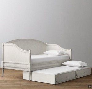 Divano <span class=keywords><strong>Letto</strong></span> Francese Retrò Intagliato, <span class=keywords><strong>Letto</strong></span> <span class=keywords><strong>Singolo</strong></span> Multifunzionale per Bambini e Bambine, Estensibile con Contenitore, <span class=keywords><strong>Letto</strong></span> a Doppio Uso - Product Image 2