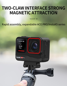 KC12-ACE Metal Aksiyon Kamerası Hızlı Çıkarma Tabanı, Ekstrem Sporlar ve Vlog Çekimleri için Ağır Hizmet Tipi İki Uçlu Katlanabilir Montaj Adaptörü ile - Product Image 6