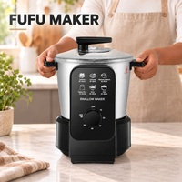 SWALLOW MAKER Fufu Banku Mélangeur Électrique pour la préparation de Fufu, de farine de maïs et de manioc, avec minuterie réglable, pour Ugali, Nshima, soupes, ragoûts et riz