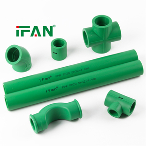 IFAN Tutti i Tipi di Materiali Idraulici in Plastica 20-125mm, Raccordi per Tubi Acqua PPR Verde Grigio Bianco Blu - Product Image 1