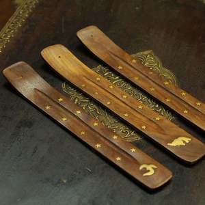 High Quality India <b>Wooden</b> <b>Strip</b> Incense Stick Holder Agarbatti Stand Incense Burner for Home Bedroom Decor - Product Image 2