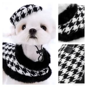 Ropa Divertida para Perros con Patrón a Cuadros Blancos y Negros, Nueva Llegada 2026, Ropa Cálida y Suave para Perros en Clima Frío, Disponible en Tallas S-XL - Product Image 2