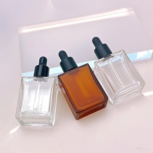 Botella con Gotero Cuadrada de 15 ml de Alta Transparencia con Fondo Grueso y Forma Plana para Suero para el Cuidado de la Piel, Incluye Caja de Empaque Cuadrada - Product Image 4