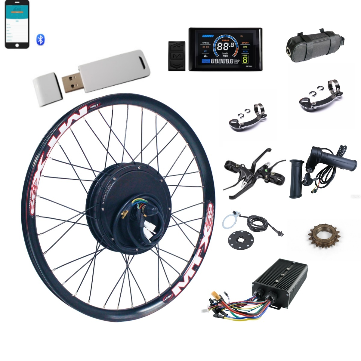 Noir 28" 5000w sans batterie