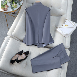 Abito all'ingrosso donna ufficio affari donna abbigliamento da lavoro monopetto vestito elegante Blazer tailleur - Product Image 2