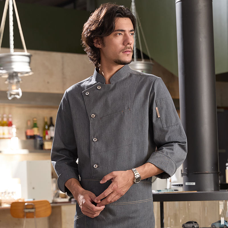 Gray top with long sleeves