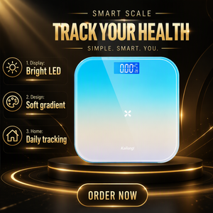 Báscula Digital Recargable para Grasa Corporal con Pantalla LED Oculta, Analizador de Frecuencia Cardíaca y IMC, Báscula de Salud para el Hogar - Product Image 6
