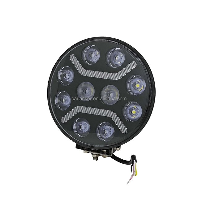 9 Inch Truck Led Lamp with DRL Round Led Auxiliary Driving Light  24V Spotlights for Truck Tractor Excavator Car Roof Fog Lamp
