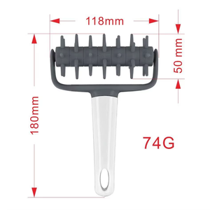 Rodillo perforador de masa de pizza con rueda y púas, herramienta para evitar ampollas en la piel, para cocina casera - Product Image 6
