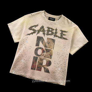 เสื้อยืดลายการ์ตูนดีไซน์หัวโตสุดฮิตสำหรับฤดูร้อน สไตล์สตรีทแฟชั่น ผลิตจากผ้าฝ้าย เหมาะสำหรับทั้งผู้ชายและผู้หญิง - Product Image 1
