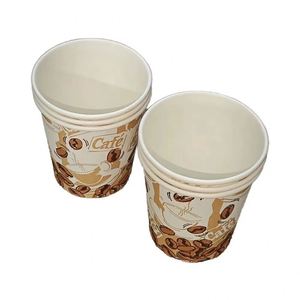 Gobelets en carton à paroi simple personnalisables et durables de 8 oz pour distributeurs automatiques de café chaud, thé, chocolat à emporter - Product Image 3
