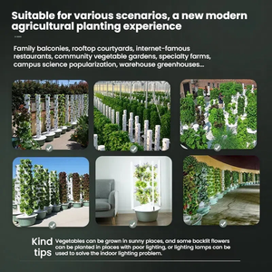 Système de jardinage vertical hydroponique à plusieurs niveaux, empilable, design gain de place pour appartements et petites maisons - Product Image 3