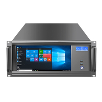Chasis de Servidor Industrial 5U con Pantalla Táctil LCD HD de 13.3 Pulgadas, Placa Base EATX de 19 Pulgadas, Profundidad de 480 mm, Carcasa de Servidor para Estación de Trabajo con IA