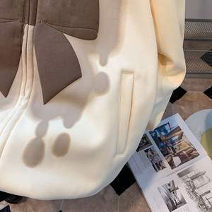 เสื้อฮู้ดดี้แฟชั่นลายการ์ตูนฤดูหนาว ผ้าฝ้าย 100% ทรงโอเวอร์ไซส์ ผ้าฟลีซ สกรีนโลโก้ตามสั่ง พิมพ์ลายดิจิทัล ปักลาย สำหรับผู้ชาย - Product Image 4